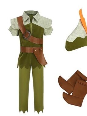 Kids Forest Ranger Adventure Costume in Olive Green